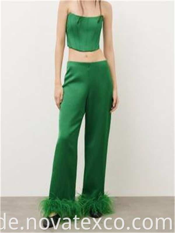 Feather Edge Long Pants Set